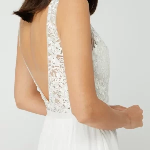 Luxuar Brautkleid Mit Floralen Stickereien – Offwhite 13
