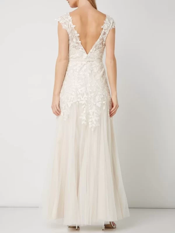 Luxuar Two-Tone-Brautkleid Aus Tüll Mit Stickereien – Offwhite 5