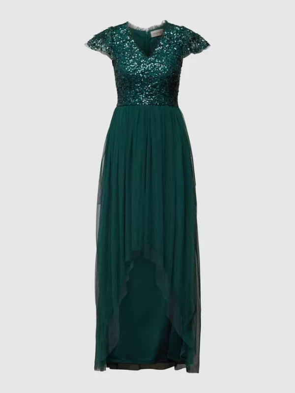 LACE & BEADS Cocktailkleid Mit Paillettenbesatz – Grün 3