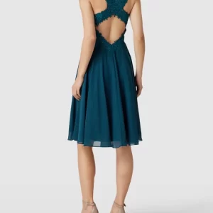 Mascara Cocktailkleid Mit Zierbesatz – Petrol 15