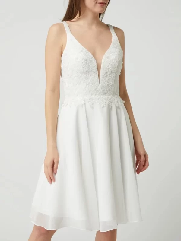 Luxuar Brautkleid Mit Strasssteinen – Offwhite 5
