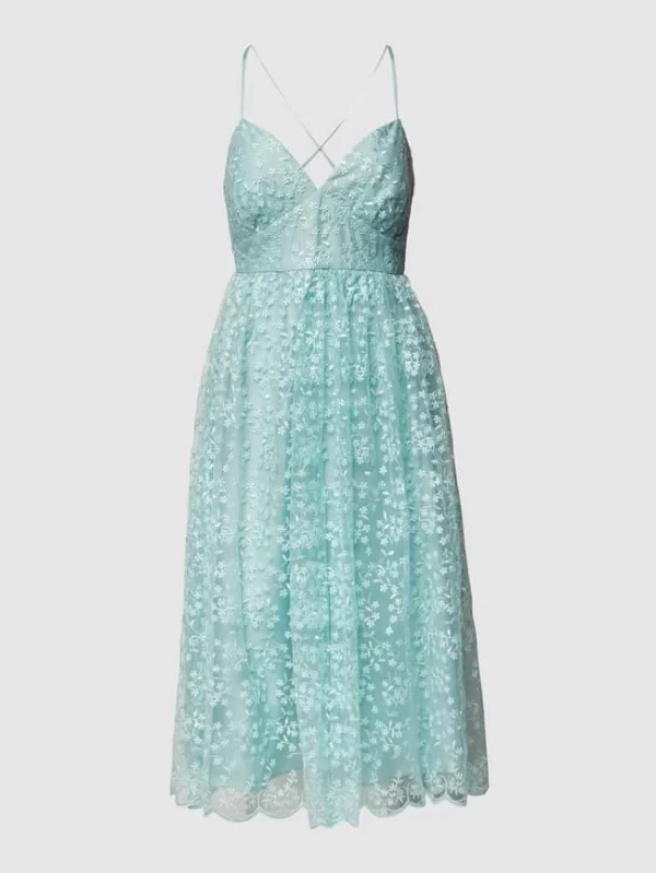 Jake*s Cocktail Cocktailkleid Mit Floralen Stickereien – Mint 3