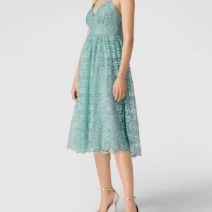 Jake*s Cocktail Cocktailkleid Mit Floralen Stickereien – Mint 13
