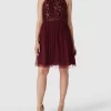 Jake*s Cocktail Cocktailkleid Mit Paillettenbesatz – Kirschrot Meliert 19