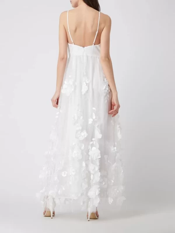 Apart Glamour Brautkleid Mit Blüten-Applikationen – Offwhite 5