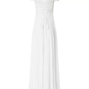 Luxuar Brautkleid Mit Zierschleife – Offwhite 21