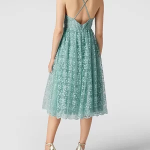 Jake*s Cocktail Cocktailkleid Mit Floralen Stickereien – Mint 15