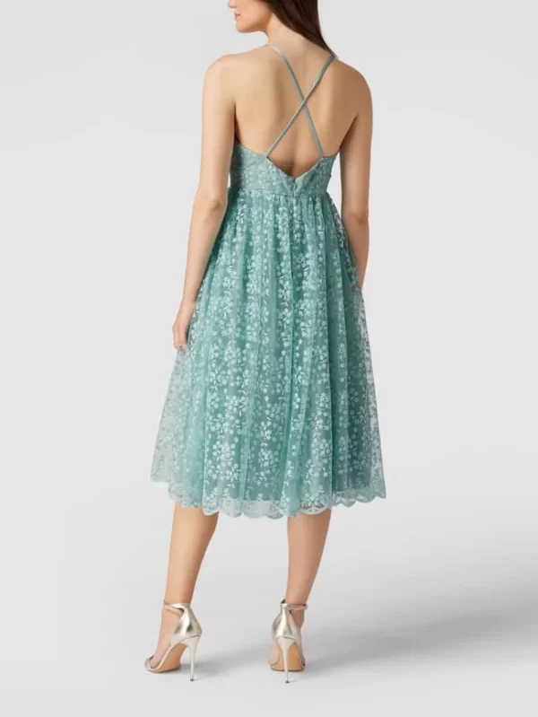 Jake*s Cocktail Cocktailkleid Mit Floralen Stickereien – Mint 6