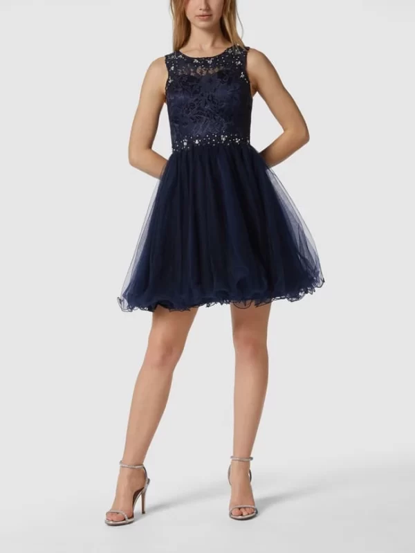 Laona Cocktailkleid Mit Floraler Spitze – Dunkelblau 5