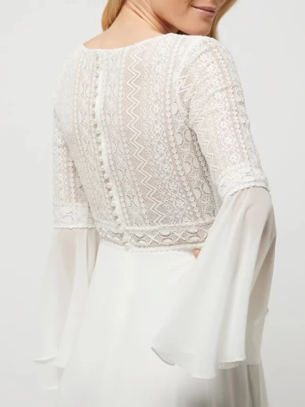 Luxuar Brautkleid Mit Trompetenärmeln – Offwhite 7