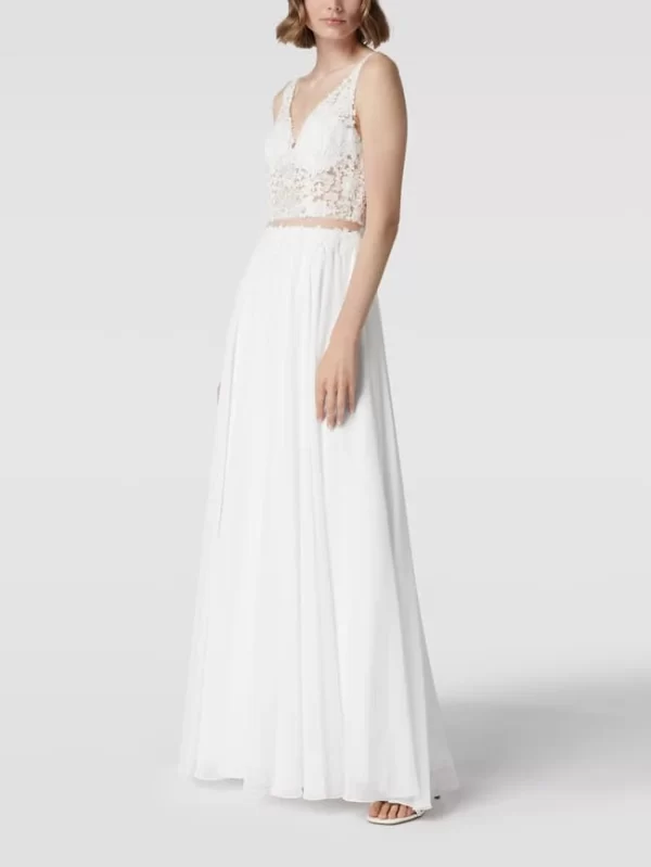 Mascara Brautkleid Mit Floraler Stickerei – Offwhite 5