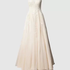 Luxuar Brautkleid Mit Floralen Stickereien – Offwhite 10