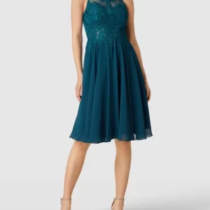 Mascara Cocktailkleid Mit Zierbesatz – Petrol 13