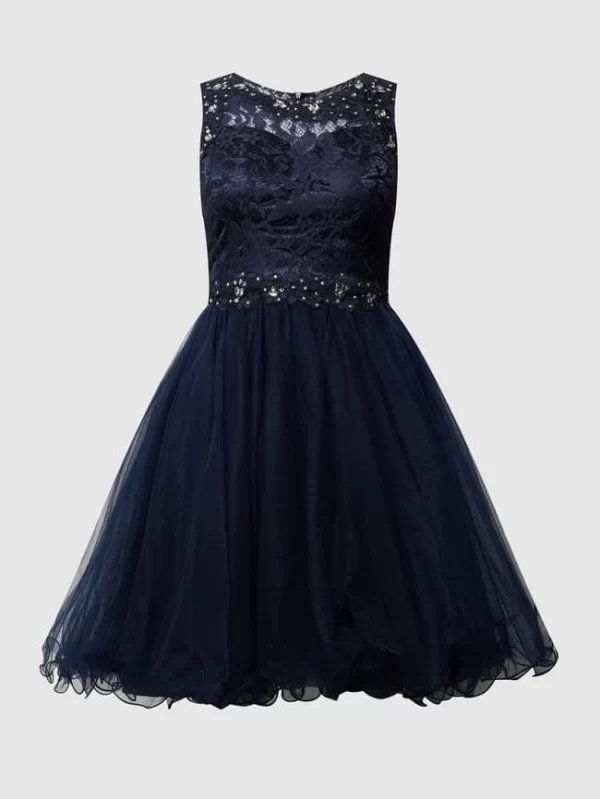 Laona Cocktailkleid Mit Floraler Spitze – Dunkelblau 3