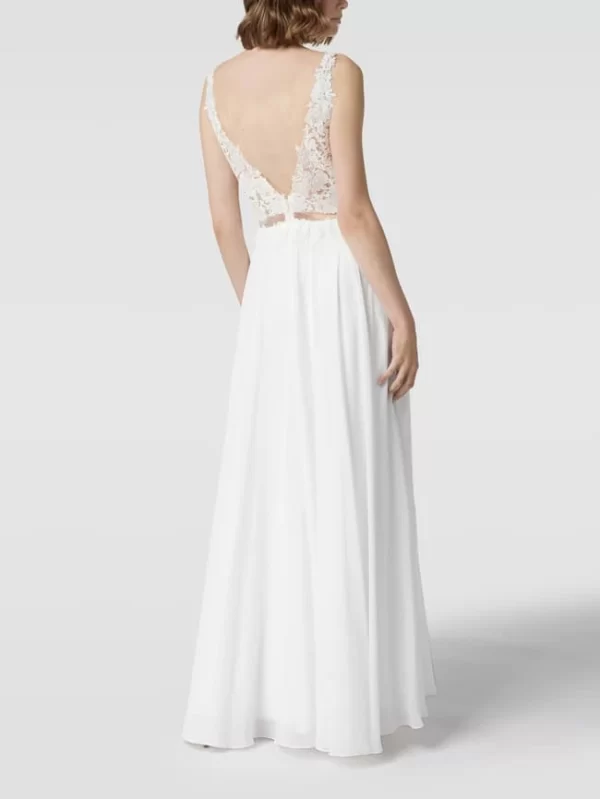 Mascara Brautkleid Mit Floraler Stickerei – Offwhite 6