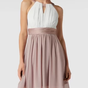 Jake*s Cocktail Cocktailkleid Mit Amerikanischem Ausschnitt – Mauve 13