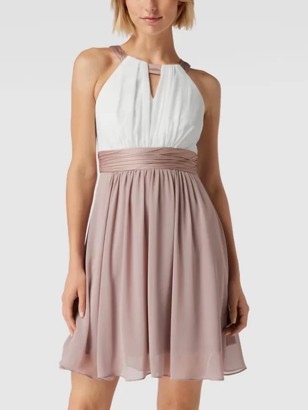 Jake*s Cocktail Cocktailkleid Mit Amerikanischem Ausschnitt – Mauve 5