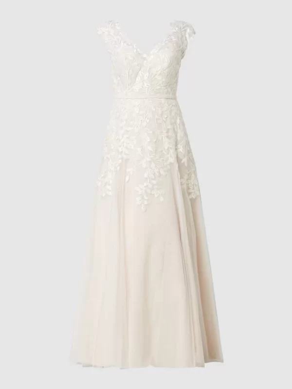 Luxuar Two-Tone-Brautkleid Aus Tüll Mit Stickereien – Offwhite 3