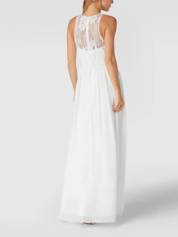 Mascara Abendkleid Mit Floralen Stickereien Und Zierperlen – Offwhite 6