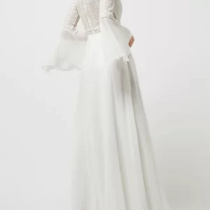 Luxuar Brautkleid Mit Trompetenärmeln – Offwhite 14