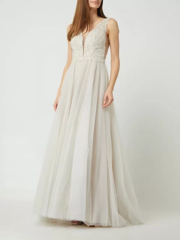 Luxuar Brautkleid Aus Tüll – Offwhite 1